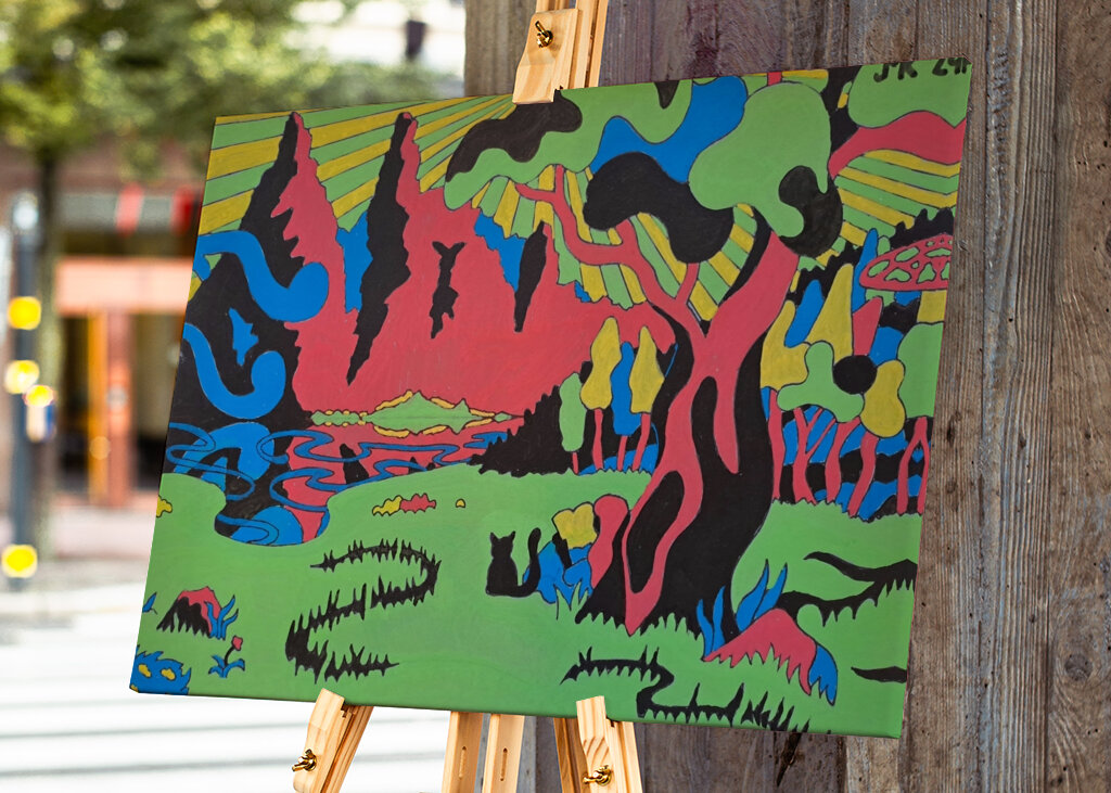 Ein Tal in den Bergen