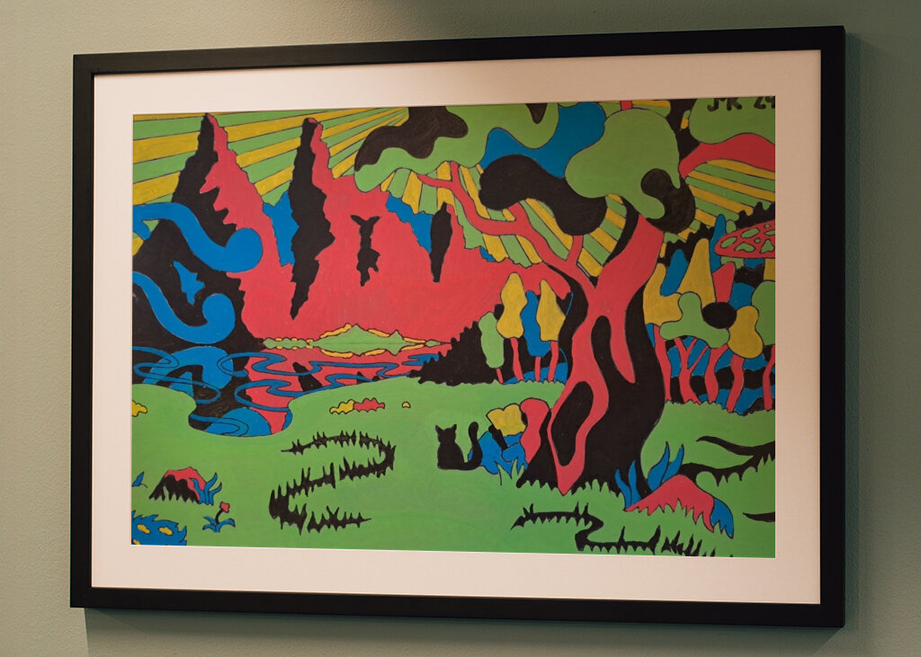 Ein Tal in den Bergen