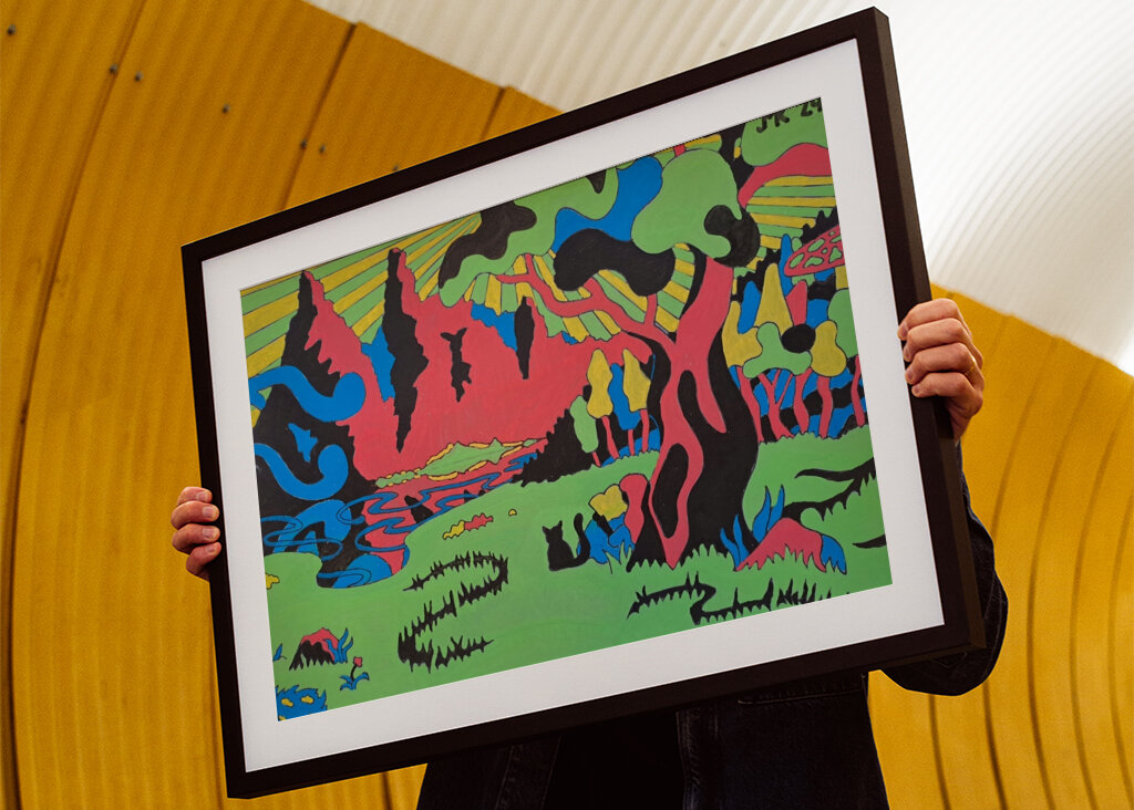 Ein Tal in den Bergen