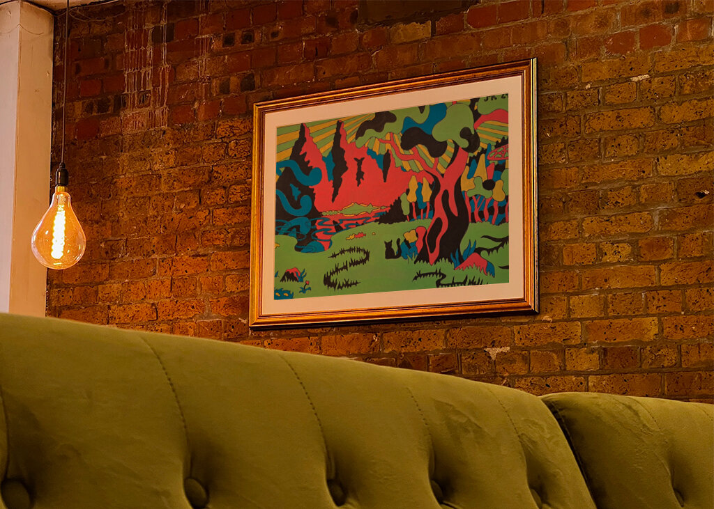 Ein Tal in den Bergen