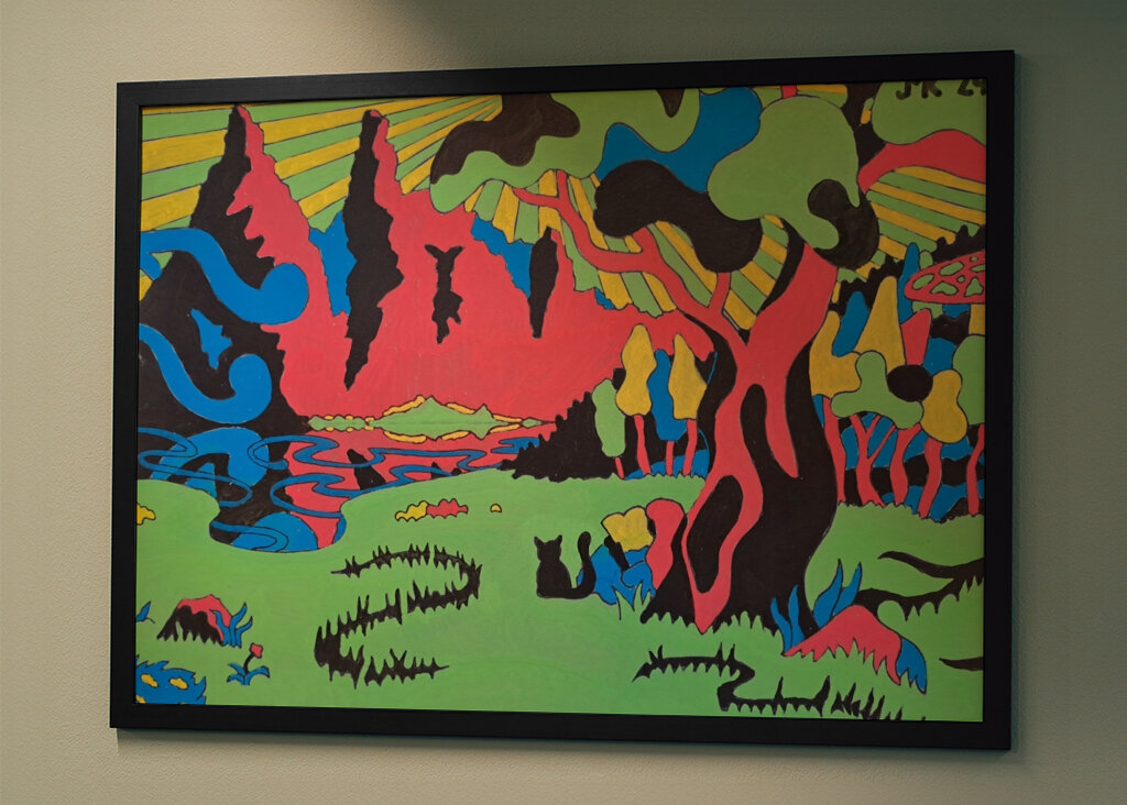 Ein Tal in den Bergen