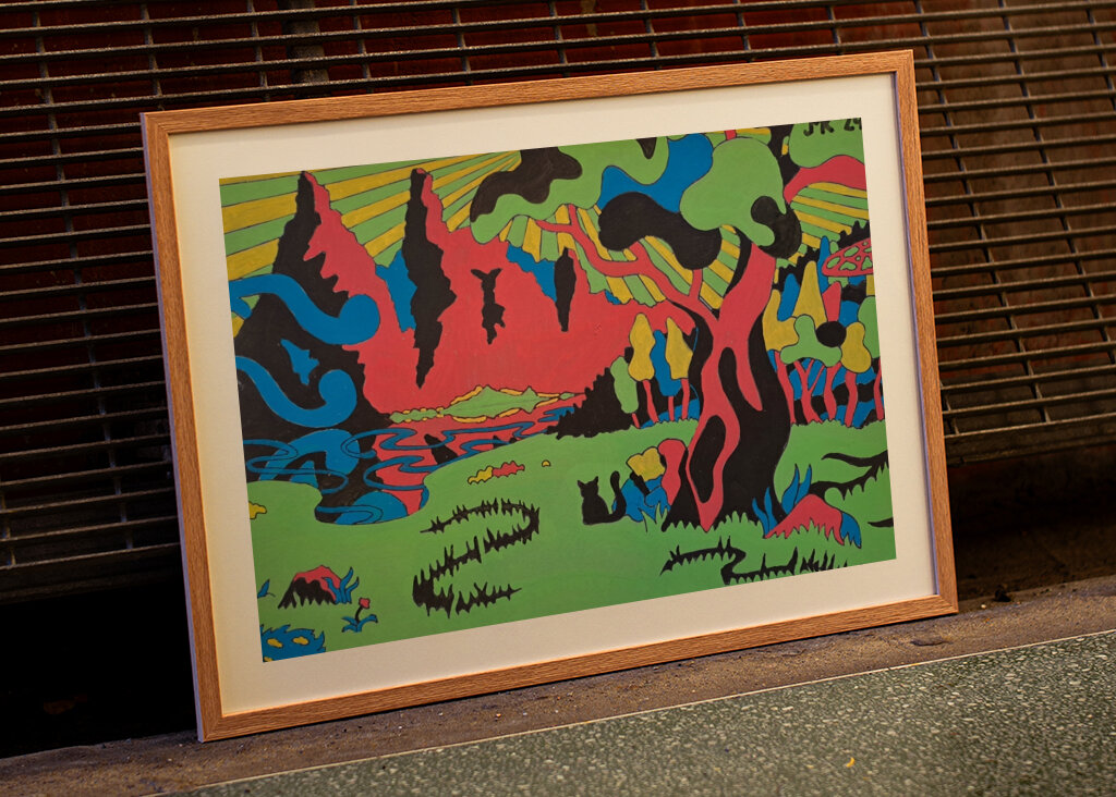 Ein Tal in den Bergen