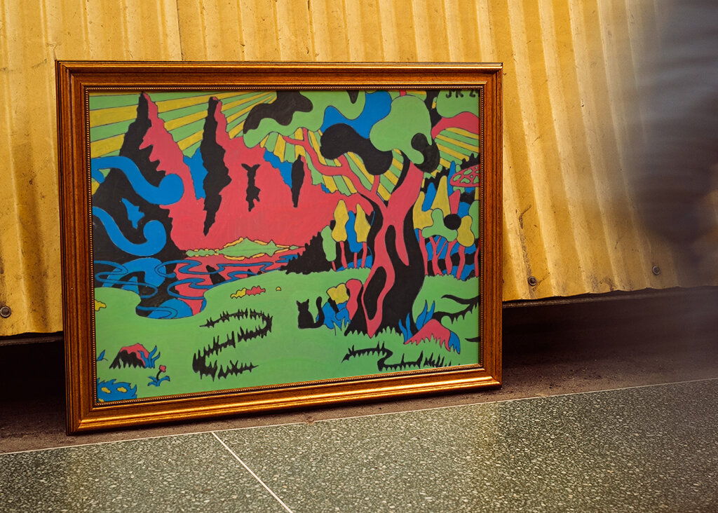 Ein Tal in den Bergen