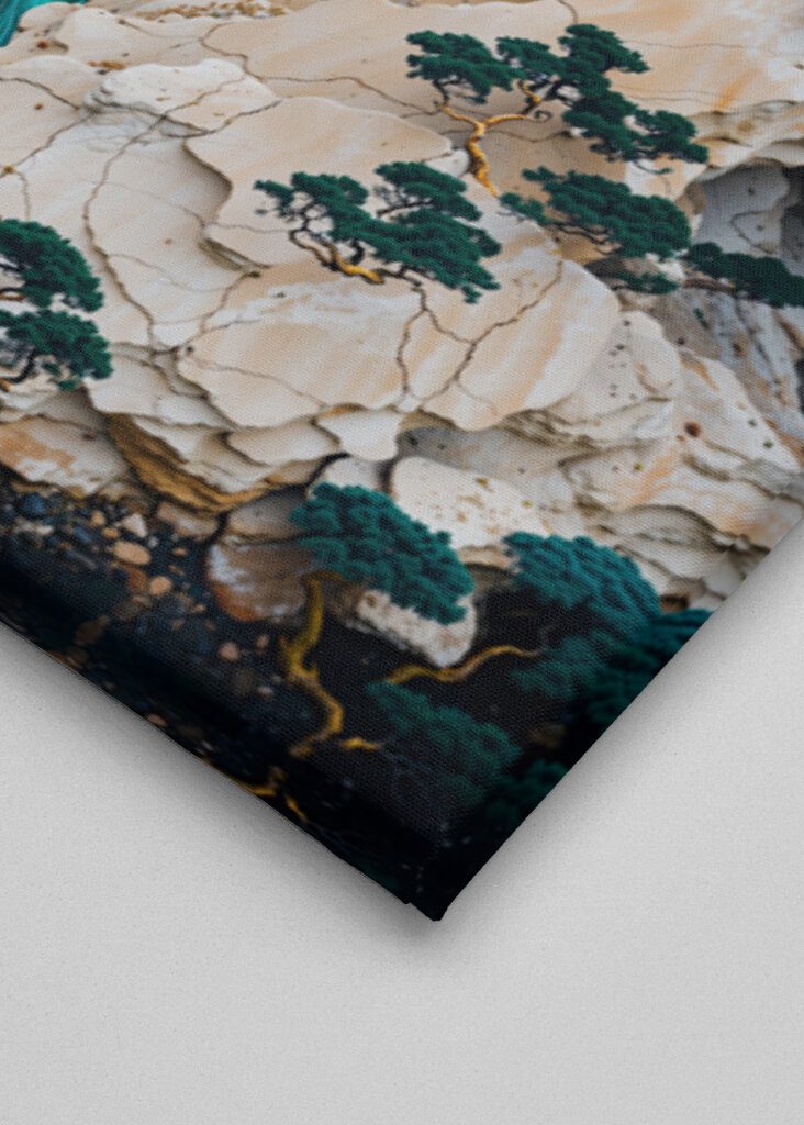 Mountain Tree Kintsugi Art