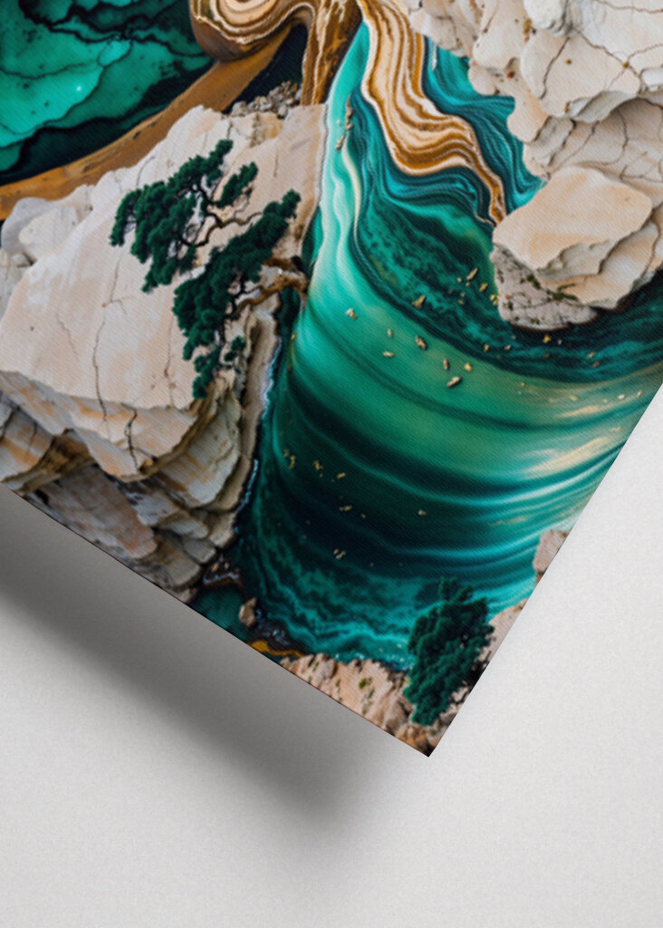 Mountain Tree Kintsugi Art