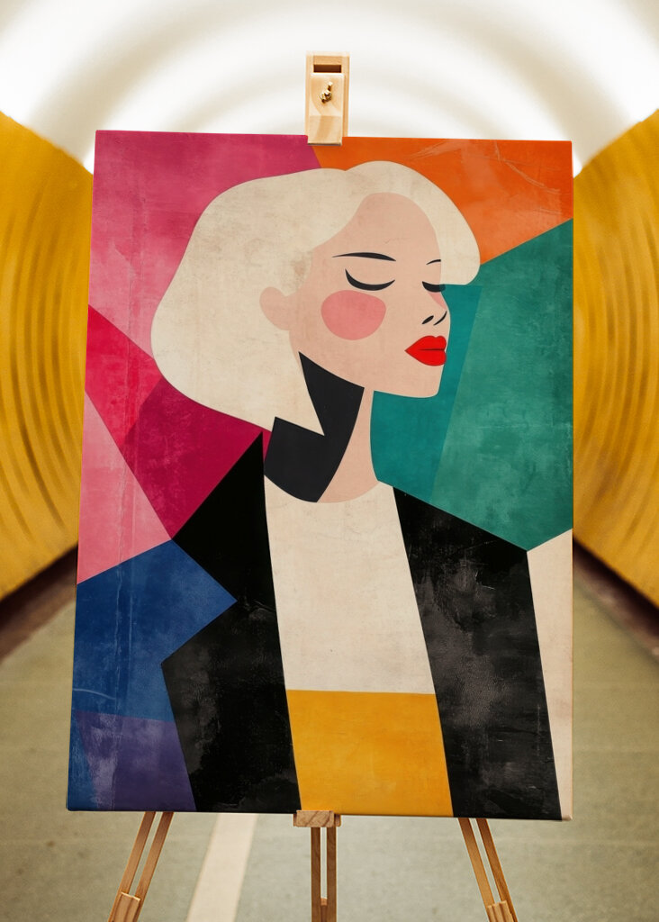 Retro Modeillustration 