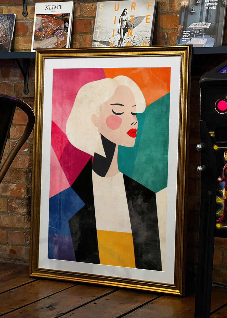 Retro Modeillustration 