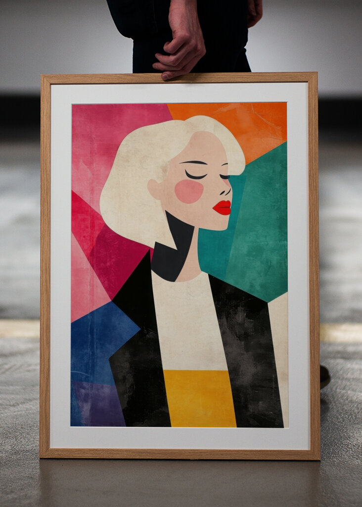 Retro Modeillustration 