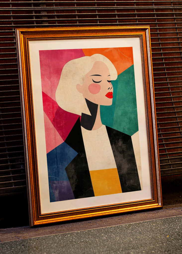 Retro Modeillustration 