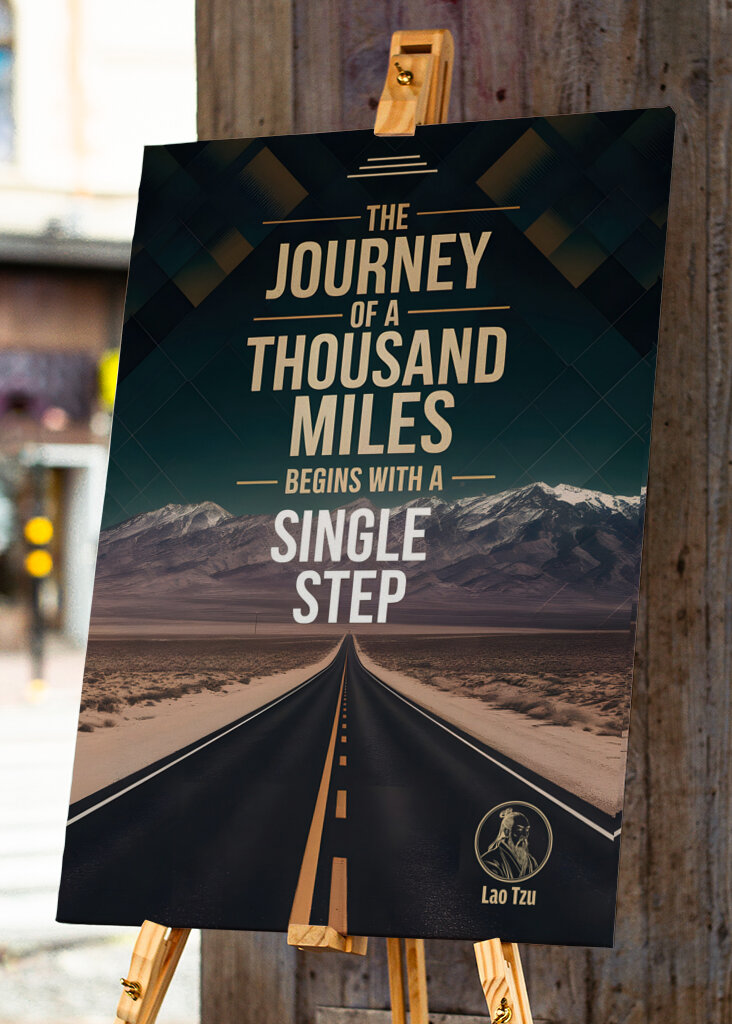 Typografický motivační plakát