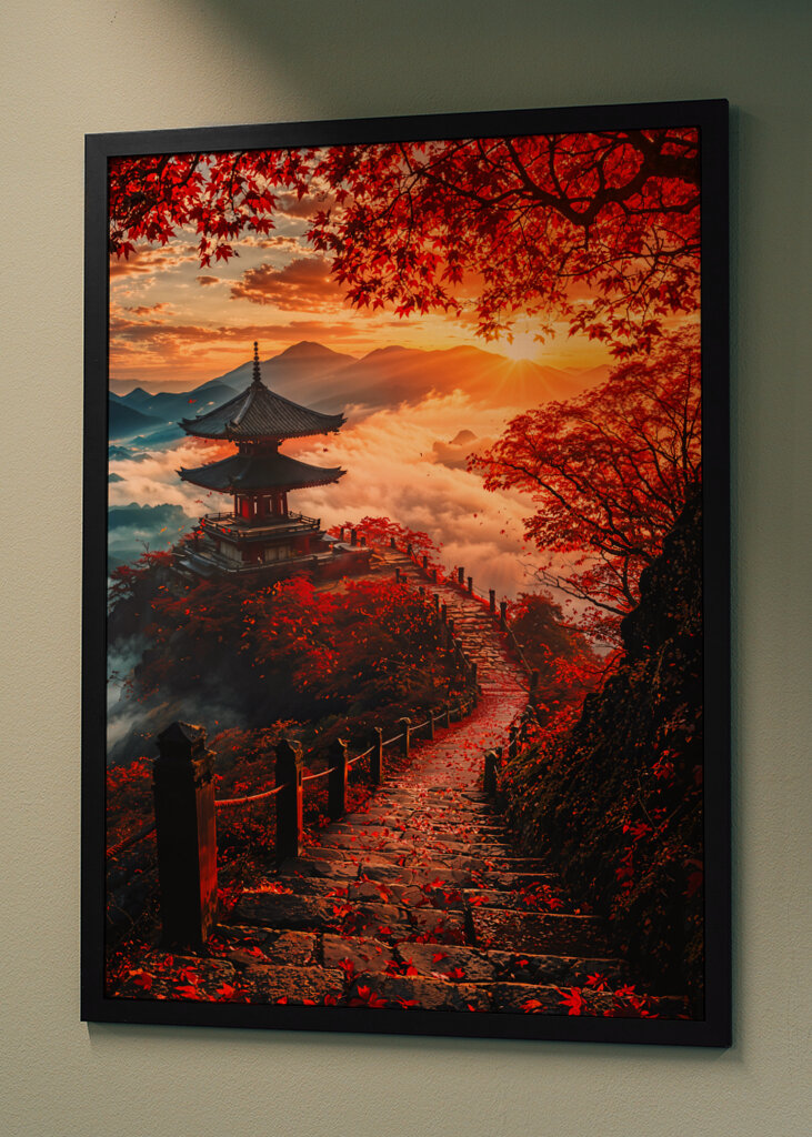 Japonská pagoda Východ slunce