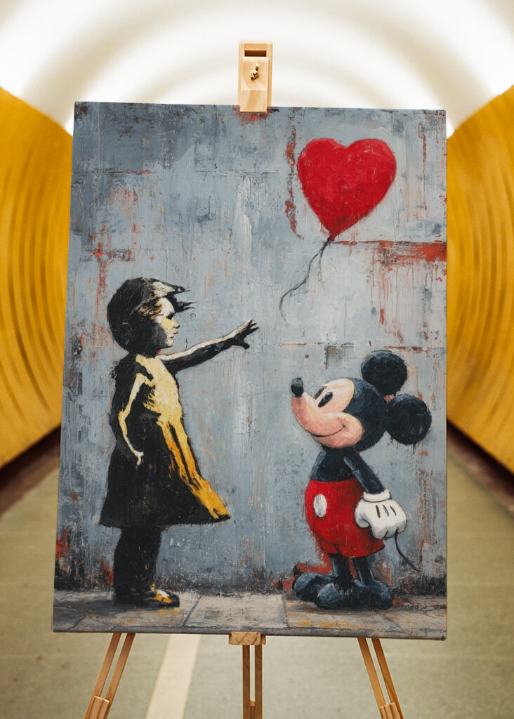 Mickey M x Ballon Girl Banksy