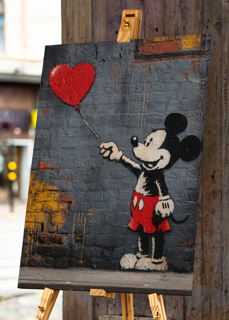 Mickey M x Baloon Banksy
