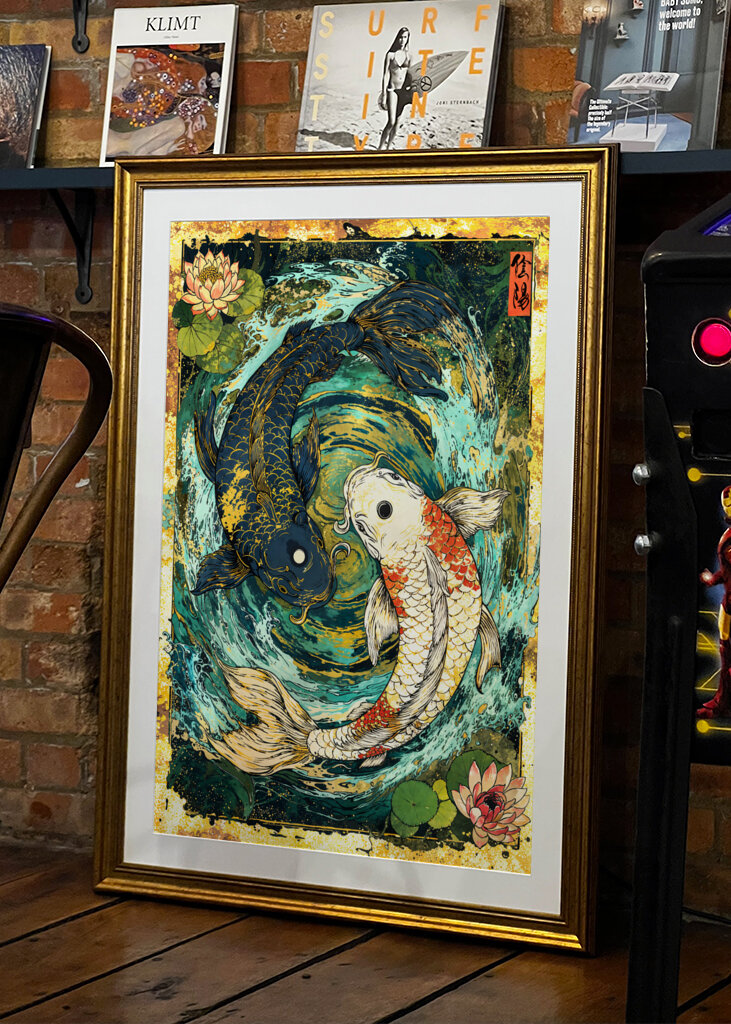 Koi Fish Yin Yang Harmony