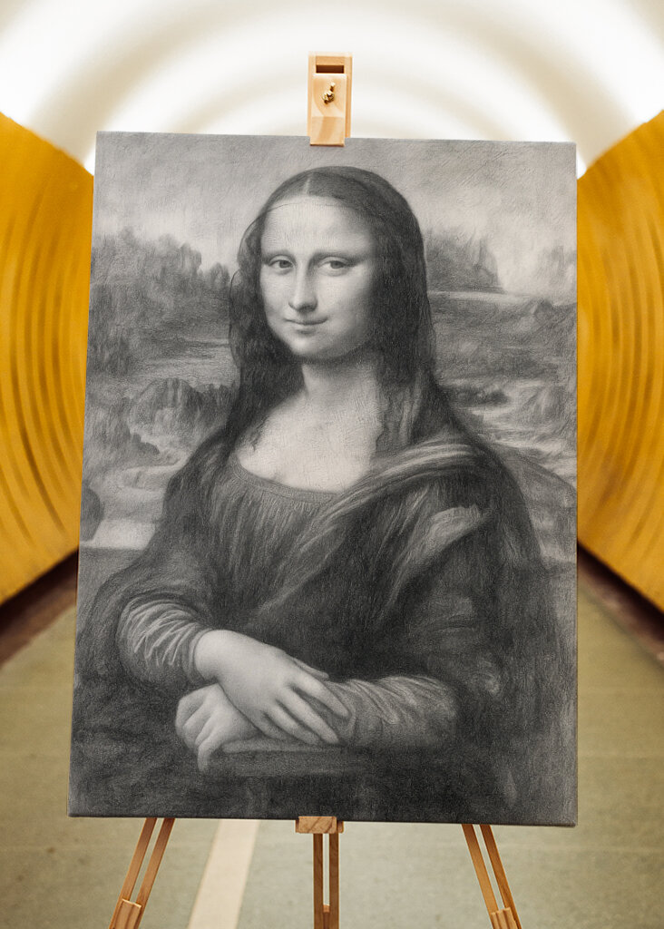 Mona Lisa Dessin au crayon