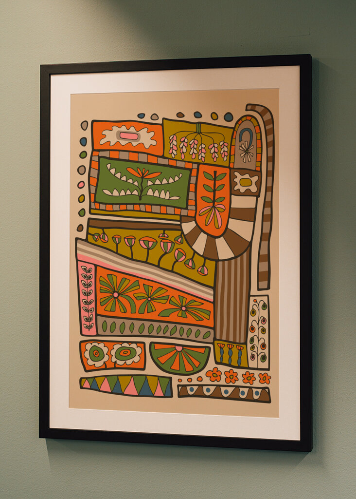 Flower Patches Retro Floral