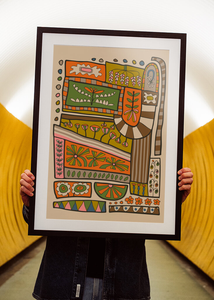 Flower Patches Retro Floral