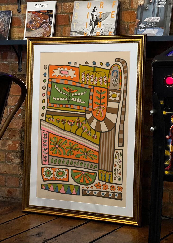 Flower Patches Retro Floral