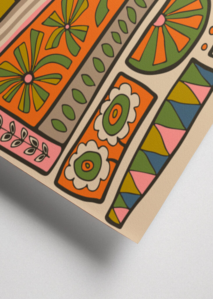 Flower Patches Retro Floral