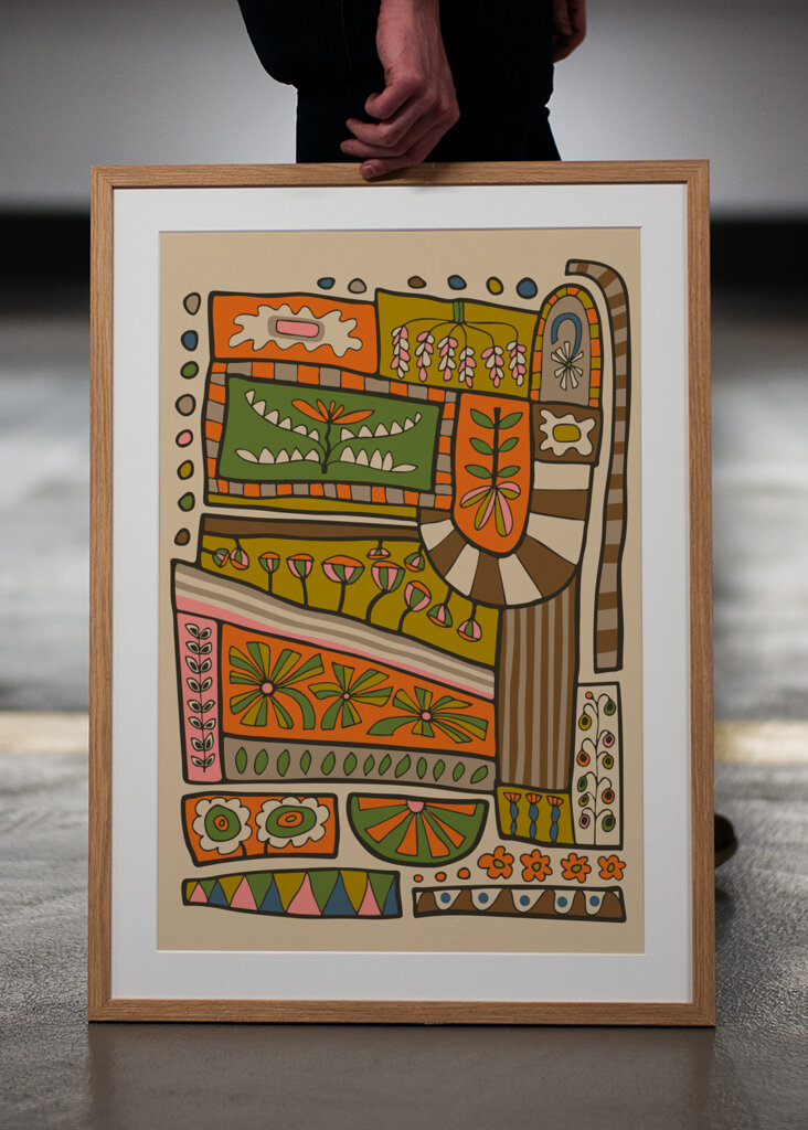 Flower Patches Retro Floral