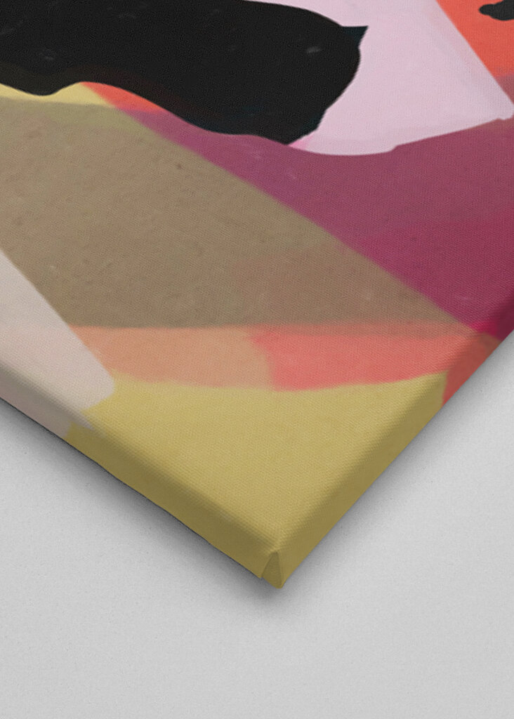 Abstract Art Sunset Girl