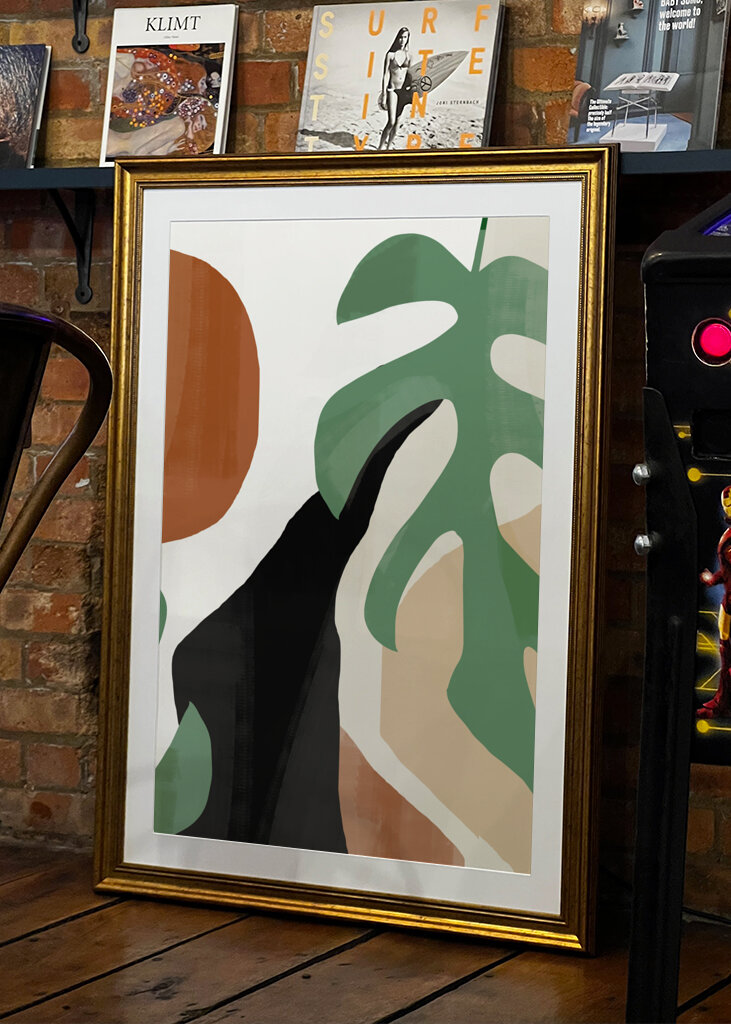 Abstract Art Tropical Leaves