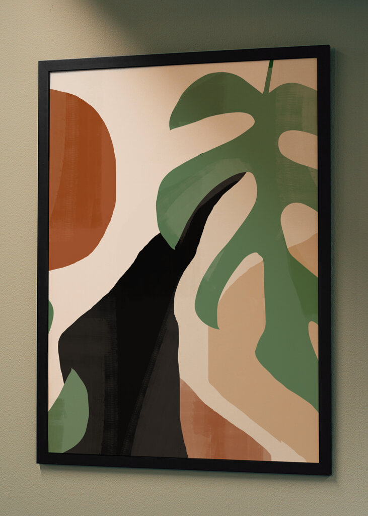 Abstract Art Tropical Leaves