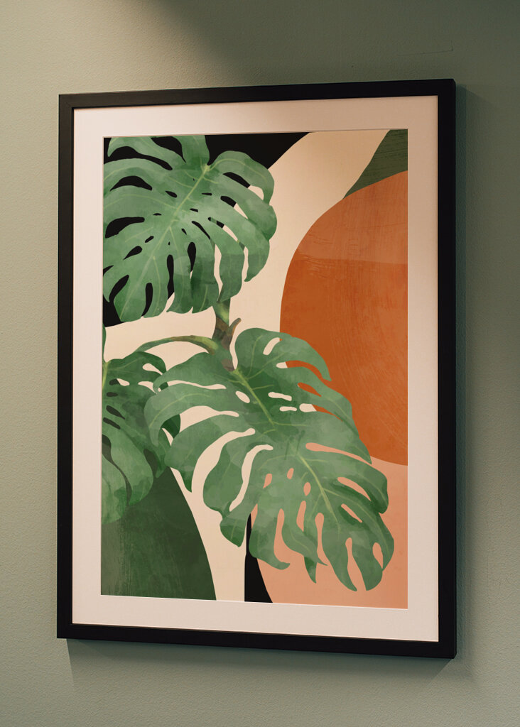 Tropical Leaves  Abstract Art