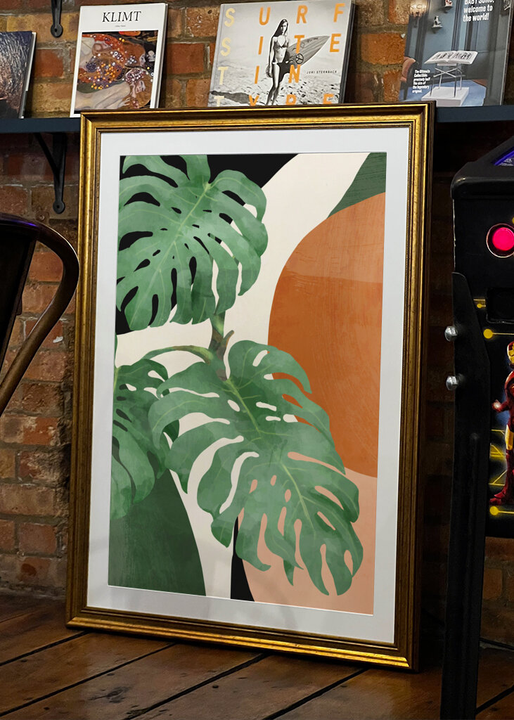 Tropical Leaves  Abstract Art