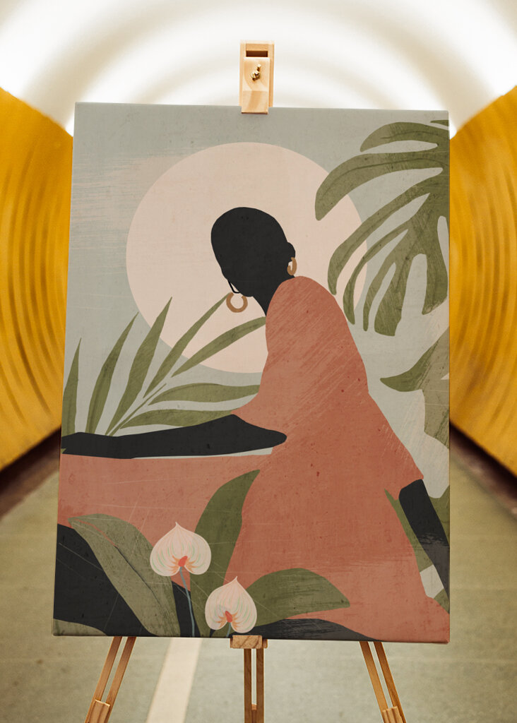 Serene Sunlit Silhouette