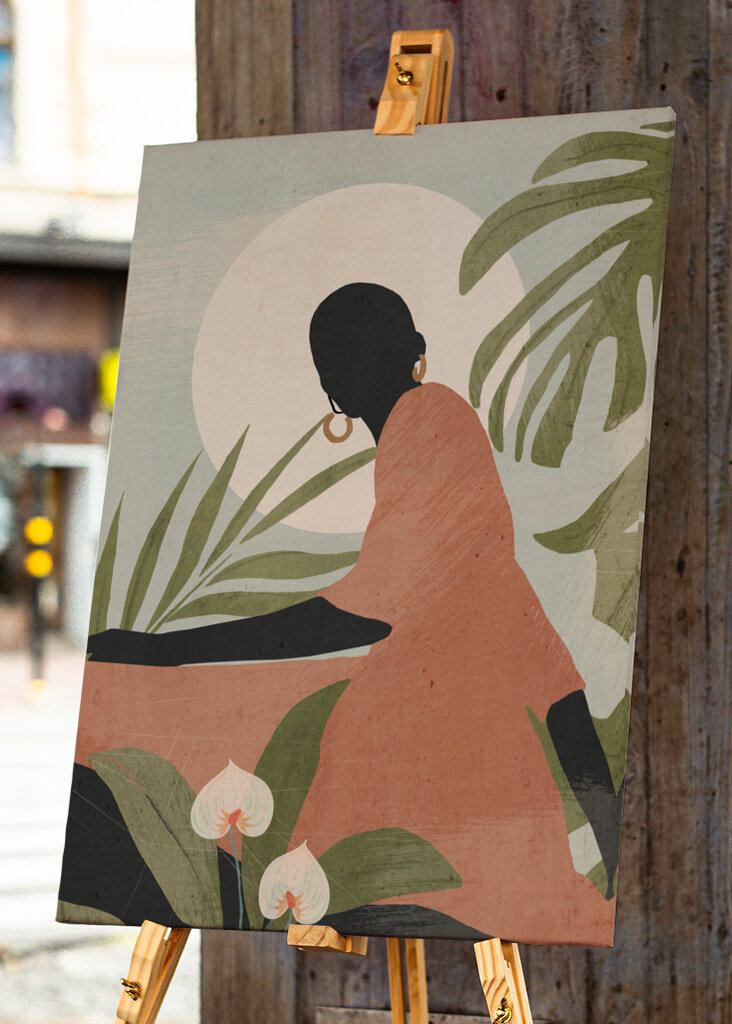 Serene Sunlit Silhouette