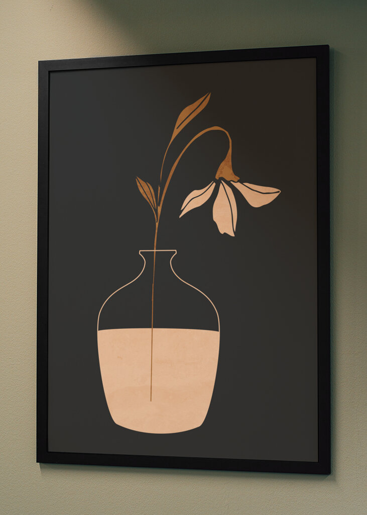 Minimal Abstract Art Vase Flower