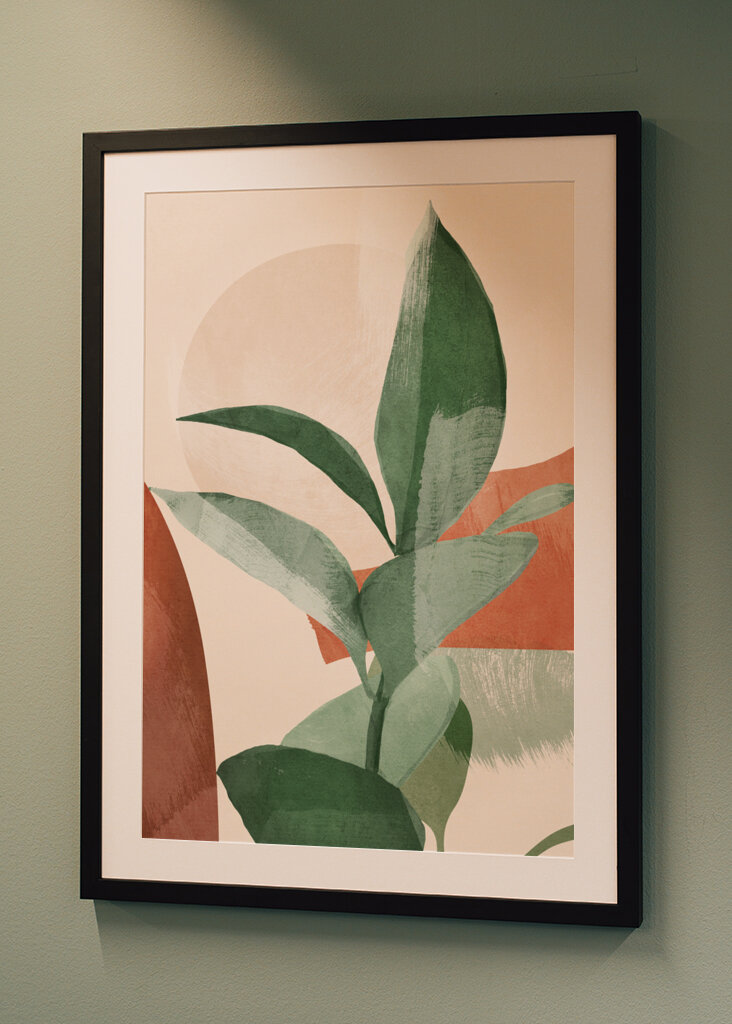 Moderní abstraktní umělecká rostlina