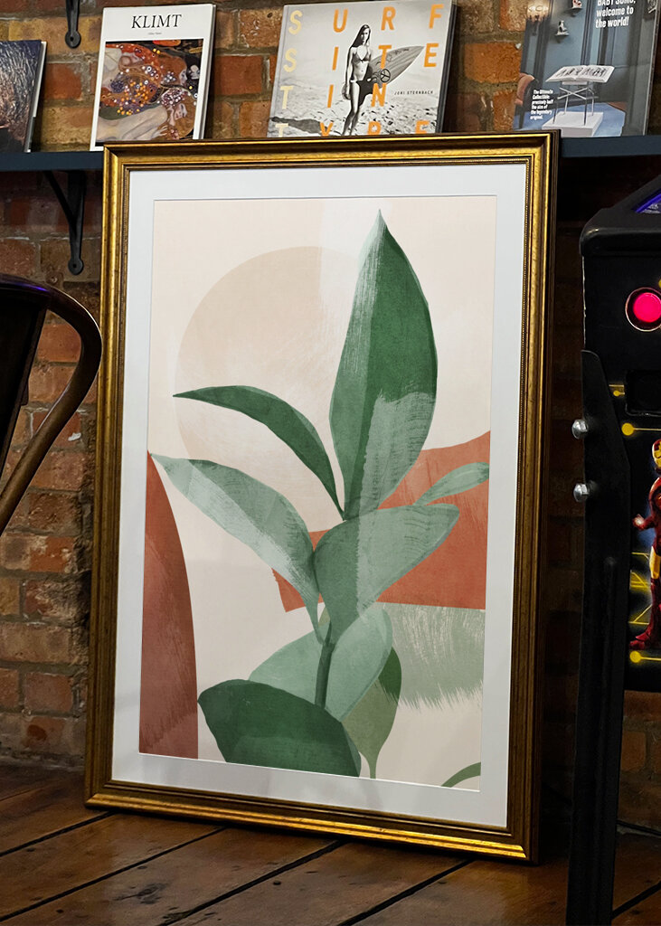 Moderní abstraktní umělecká rostlina