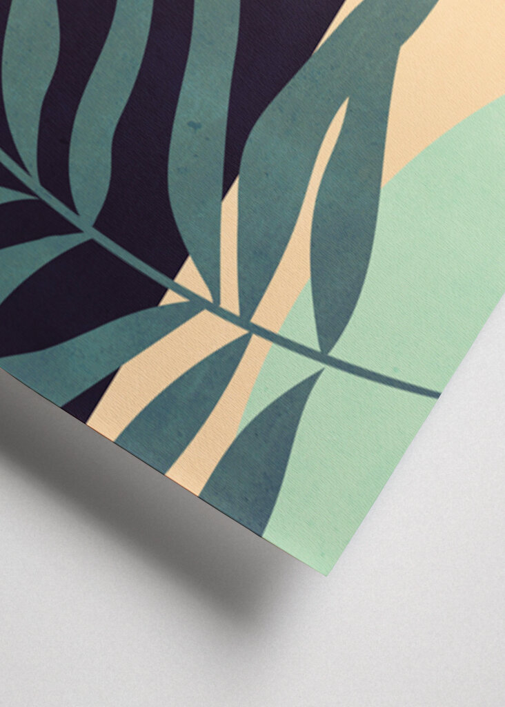 Abstract Art Tropical Leaves