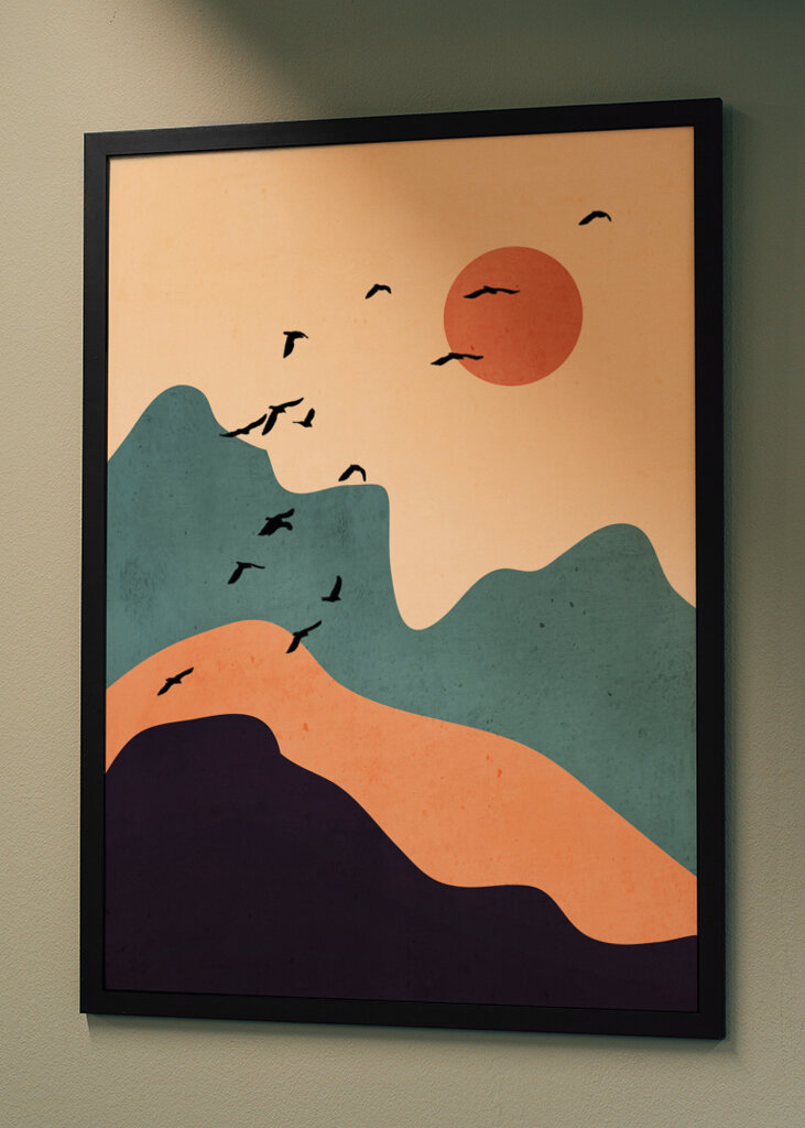 Minimal Abstract Art Landscape