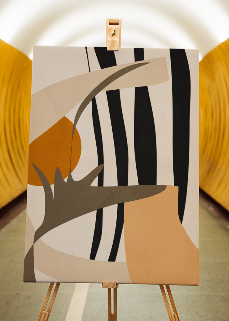 Abstract Composition Featuring