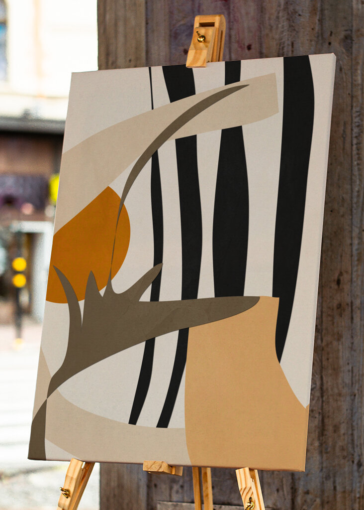 Abstract Composition Featuring