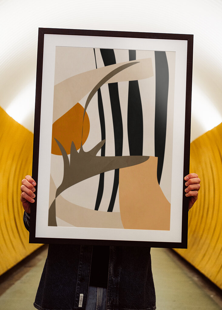 Abstract Composition Featuring