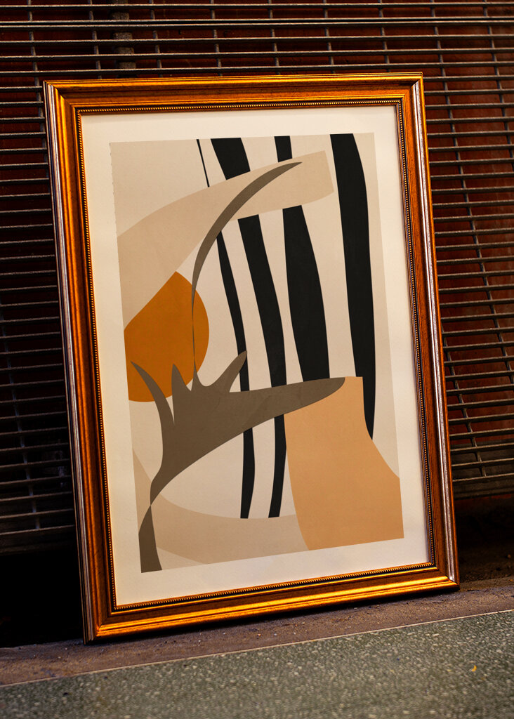 Abstract Composition Featuring