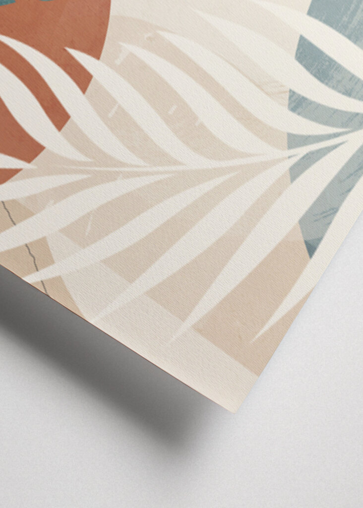 Abstrakt kunst tropiske blade