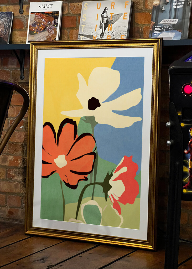 Modern Abstract Art Flowers