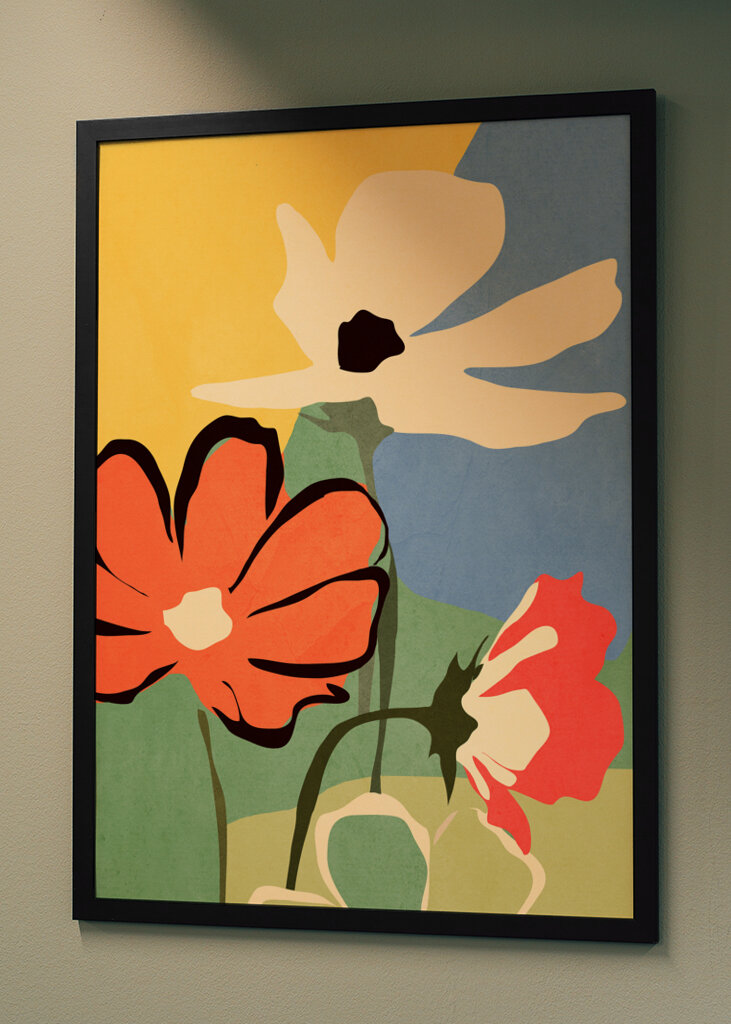 Modern Abstract Art Flowers