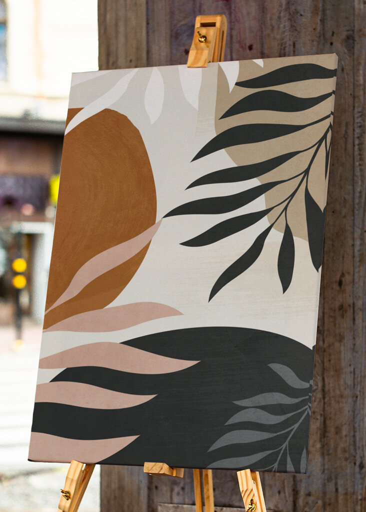 Abstract Art With Leaves