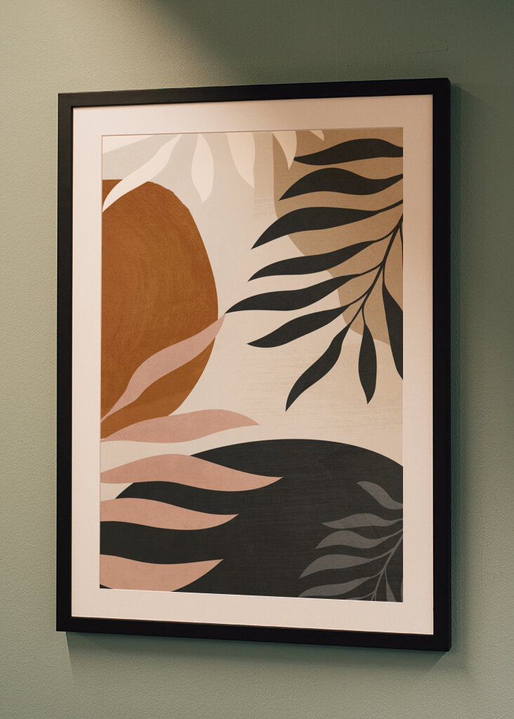 Abstract Art With Leaves