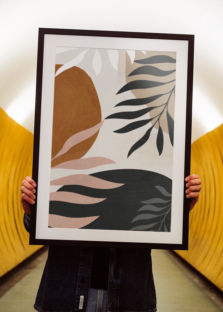 Abstract Art With Leaves