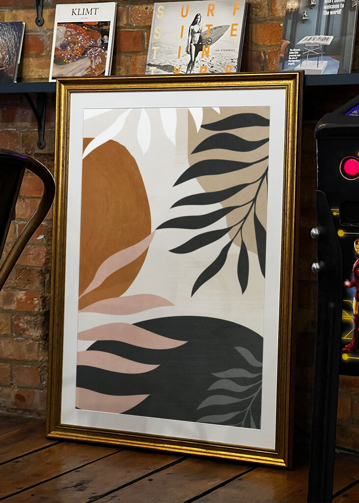 Abstract Art With Leaves