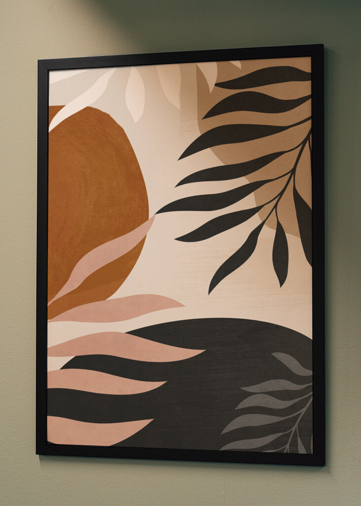 Abstract Art With Leaves