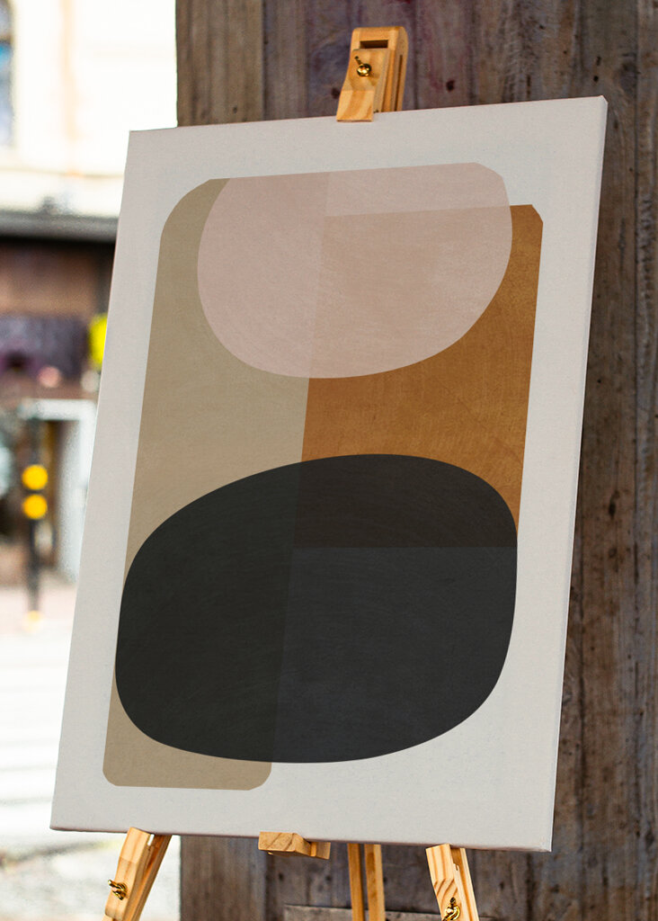 Abstract Minimal With Geometric Shapes