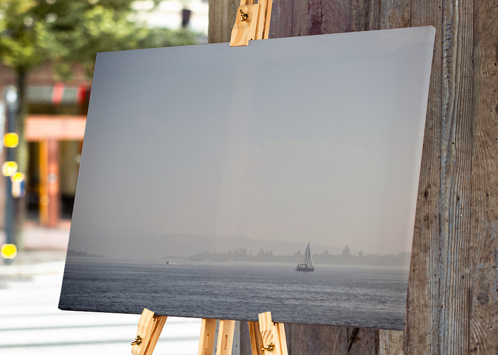 Sailboat out in early spring